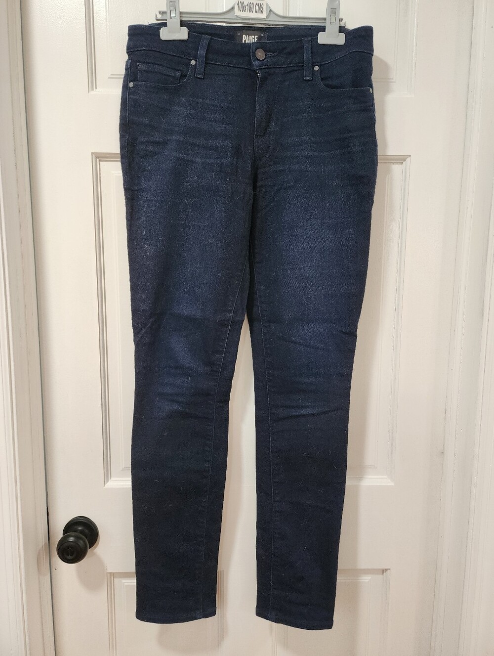 PAIGE Skyline Skinny Jeans — Classic Dark Wash